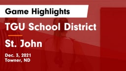 TGU School District vs St. John  Game Highlights - Dec. 3, 2021