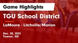 TGU School District vs LaMoure - Litchville/Marion Game Highlights - Dec. 28, 2023