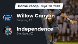 Recap: Willow Canyon  vs. Independence  2018