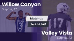 Matchup: Willow Canyon vs. Valley Vista  2019