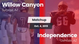 Matchup: Willow Canyon vs. Independence  2019