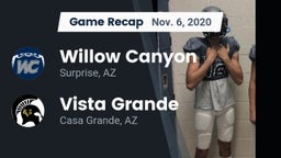 Recap: Willow Canyon  vs. Vista Grande  2020