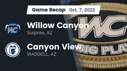 Recap: Willow Canyon  vs. Canyon View  2022