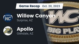 Recap: Willow Canyon  vs. Apollo  2023