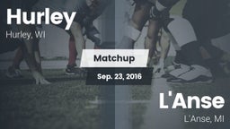 Matchup: Hurley vs. L'Anse  2016