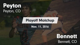 Matchup: Peyton vs. Bennett  2016