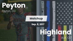 Matchup: Peyton vs. Highland  2017