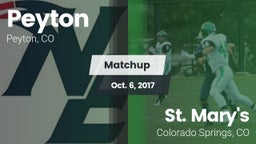 Matchup: Peyton vs. St. Mary's  2017