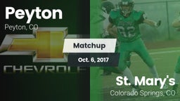 Matchup: Peyton vs. St. Mary's  2017