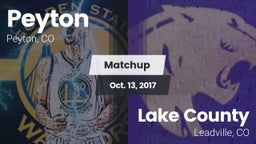 Matchup: Peyton vs. Lake County  2017