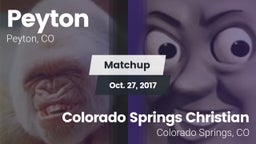 Matchup: Peyton vs. Colorado Springs Christian  2017