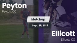 Matchup: Peyton vs. Ellicott  2018