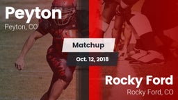 Matchup: Peyton vs. Rocky Ford  2018