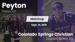 Matchup: Peyton vs. Colorado Springs Christian  2019