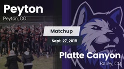 Matchup: Peyton vs. Platte Canyon  2019