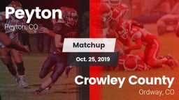 Matchup: Peyton vs. Crowley County  2019