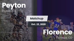 Matchup: Peyton vs. Florence  2020