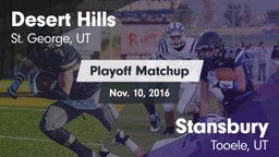 Matchup: Desert Hills vs. Stansbury  2016