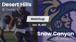 Matchup: Desert Hills vs. Snow Canyon  2017