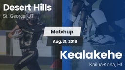 Matchup: Desert Hills vs. Kealakehe  2018