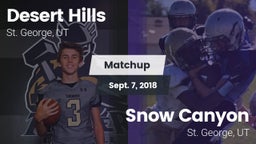 Matchup: Desert Hills vs. Snow Canyon  2018