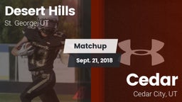Matchup: Desert Hills vs. Cedar  2018