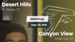 Matchup: Desert Hills vs. Canyon View  2018