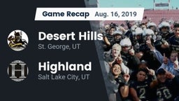 Recap: Desert Hills  vs. Highland  2019