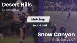 Matchup: Desert Hills vs. Snow Canyon  2019