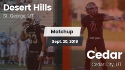 Matchup: Desert Hills vs. Cedar  2019
