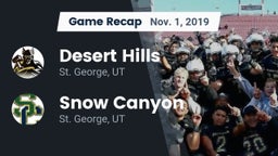 Recap: Desert Hills  vs. Snow Canyon  2019
