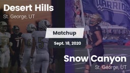 Matchup: Desert Hills vs. Snow Canyon  2020