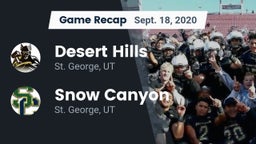 Recap: Desert Hills  vs. Snow Canyon  2020