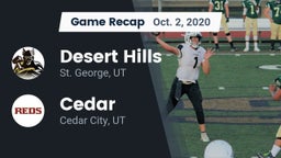 Recap: Desert Hills  vs. Cedar  2020