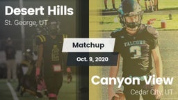 Matchup: Desert Hills vs. Canyon View  2020