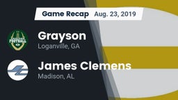 Recap: Grayson  vs. James Clemens  2019