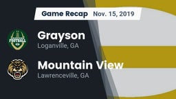 Recap: Grayson  vs. Mountain View  2019