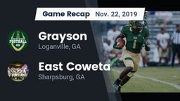 Recap: Grayson  vs. East Coweta  2019
