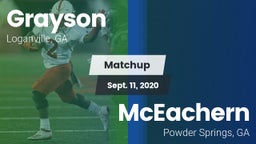 Matchup: Grayson  vs. McEachern  2020