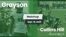 Matchup: Grayson  vs. Collins Hill  2020