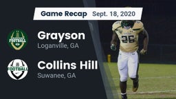Recap: Grayson  vs. Collins Hill  2020
