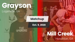 Matchup: Grayson  vs. Mill Creek  2020