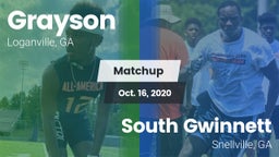 Matchup: Grayson  vs. South Gwinnett  2020