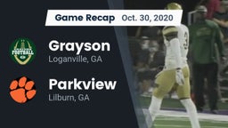 Recap: Grayson  vs. Parkview  2020