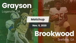 Matchup: Grayson  vs. Brookwood  2020