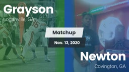 Matchup: Grayson  vs. Newton  2020