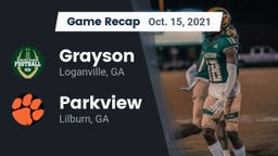 Recap: Grayson  vs. Parkview  2021