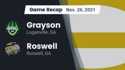 Recap: Grayson  vs. Roswell  2021