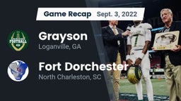 Recap: Grayson  vs. Fort Dorchester  2022