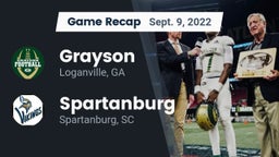 Recap: Grayson  vs. Spartanburg  2022